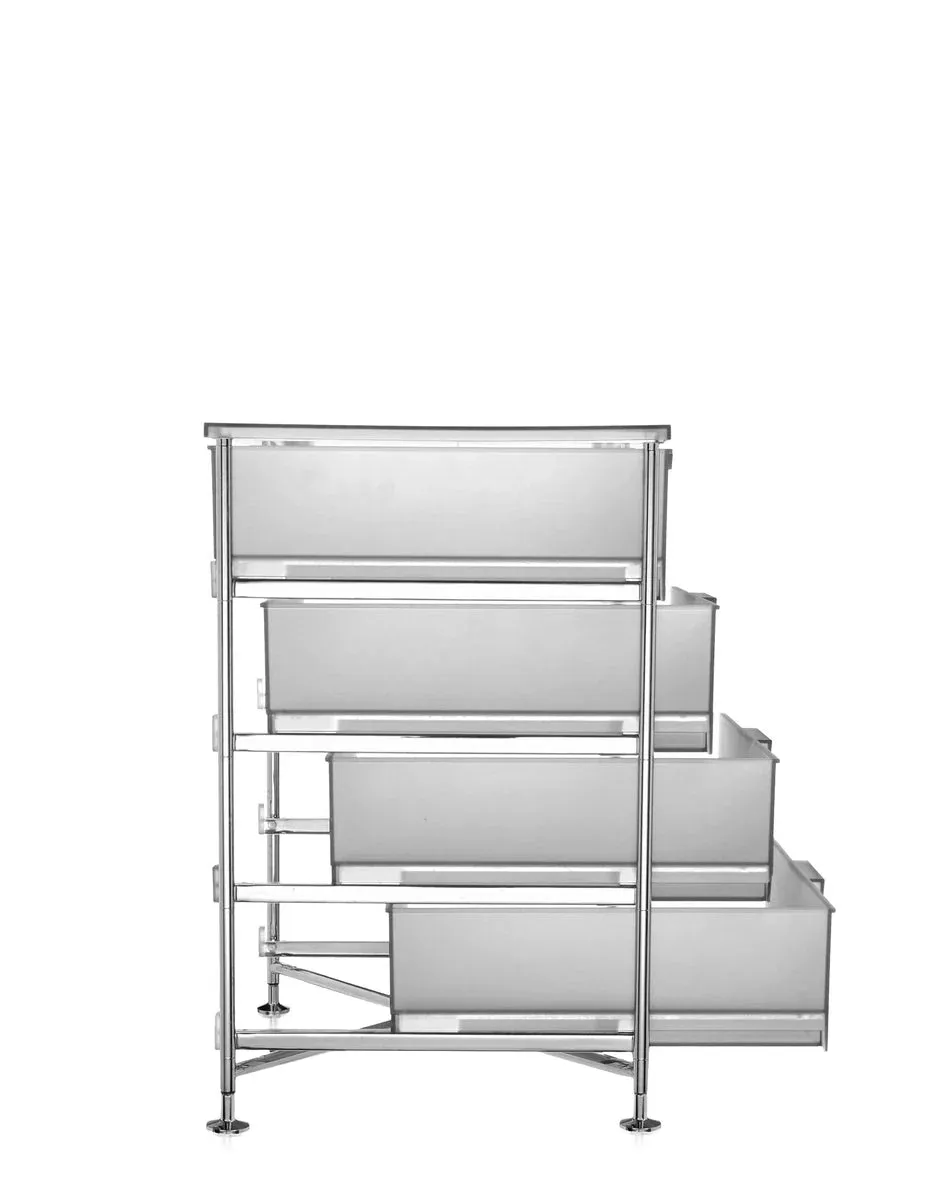 Kartell Mobil 4 Drawer With Feet, Ice
