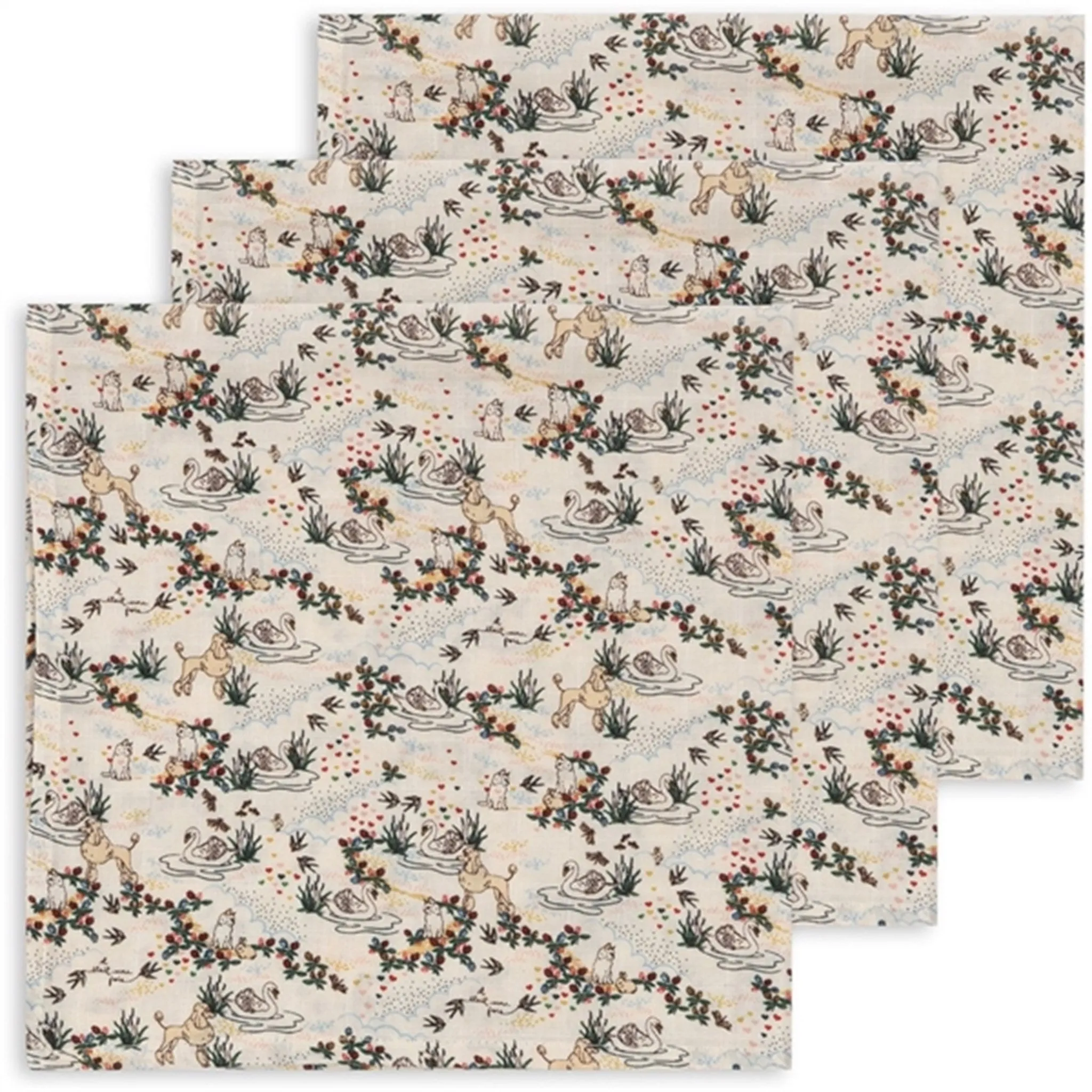 Konges Sløjd Muslin Cloths GOTS 3-Pack Mizumi