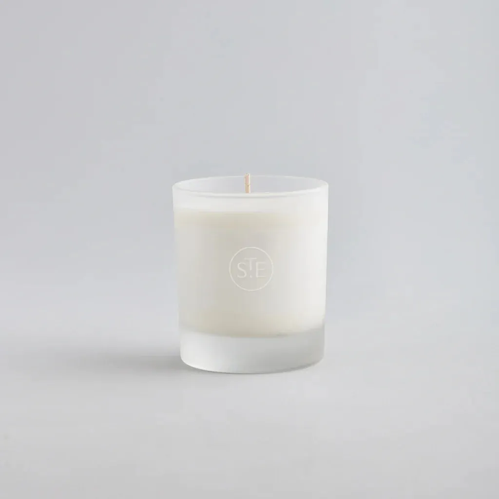 Lamorna Glass Candle - Sandalwood & Cedar
