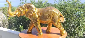 LARGE GOLD ELEPHANT