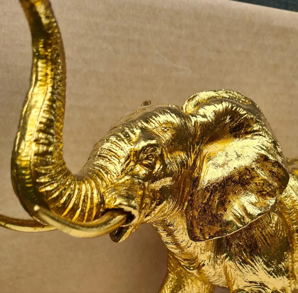 LARGE GOLD ELEPHANT