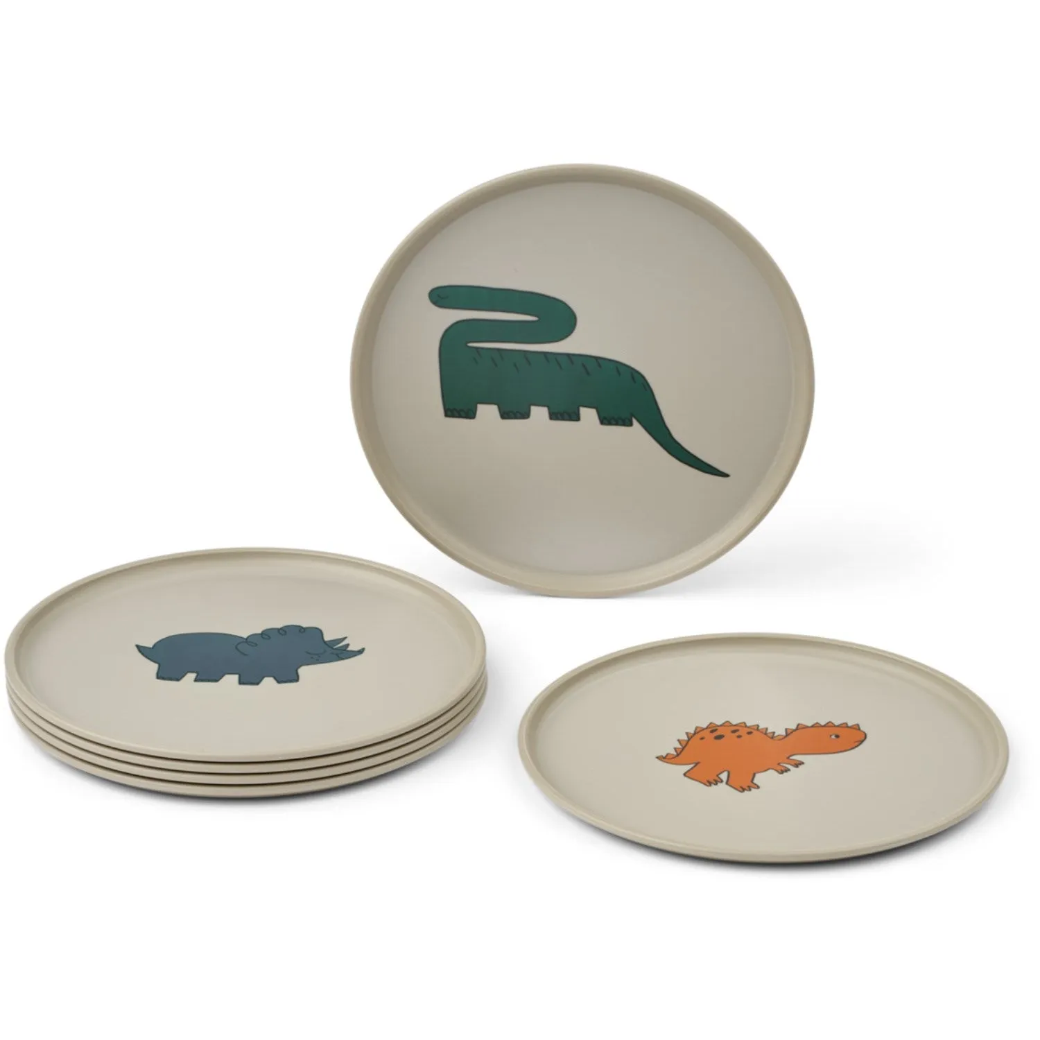 LieWood Dinosaurs / Mist Remco Plate 6-Pack