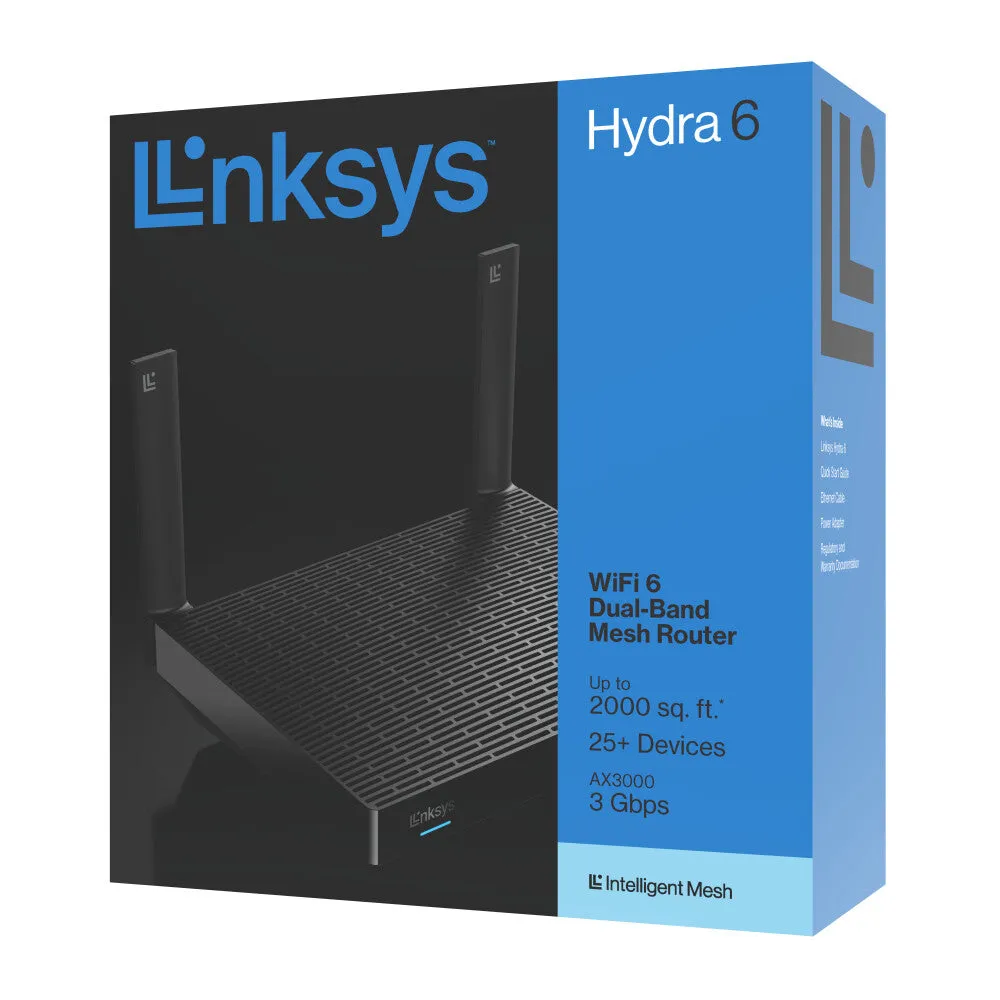 Linksys Hydra 6 DualBand WiFi 6 Mesh Router AX3000