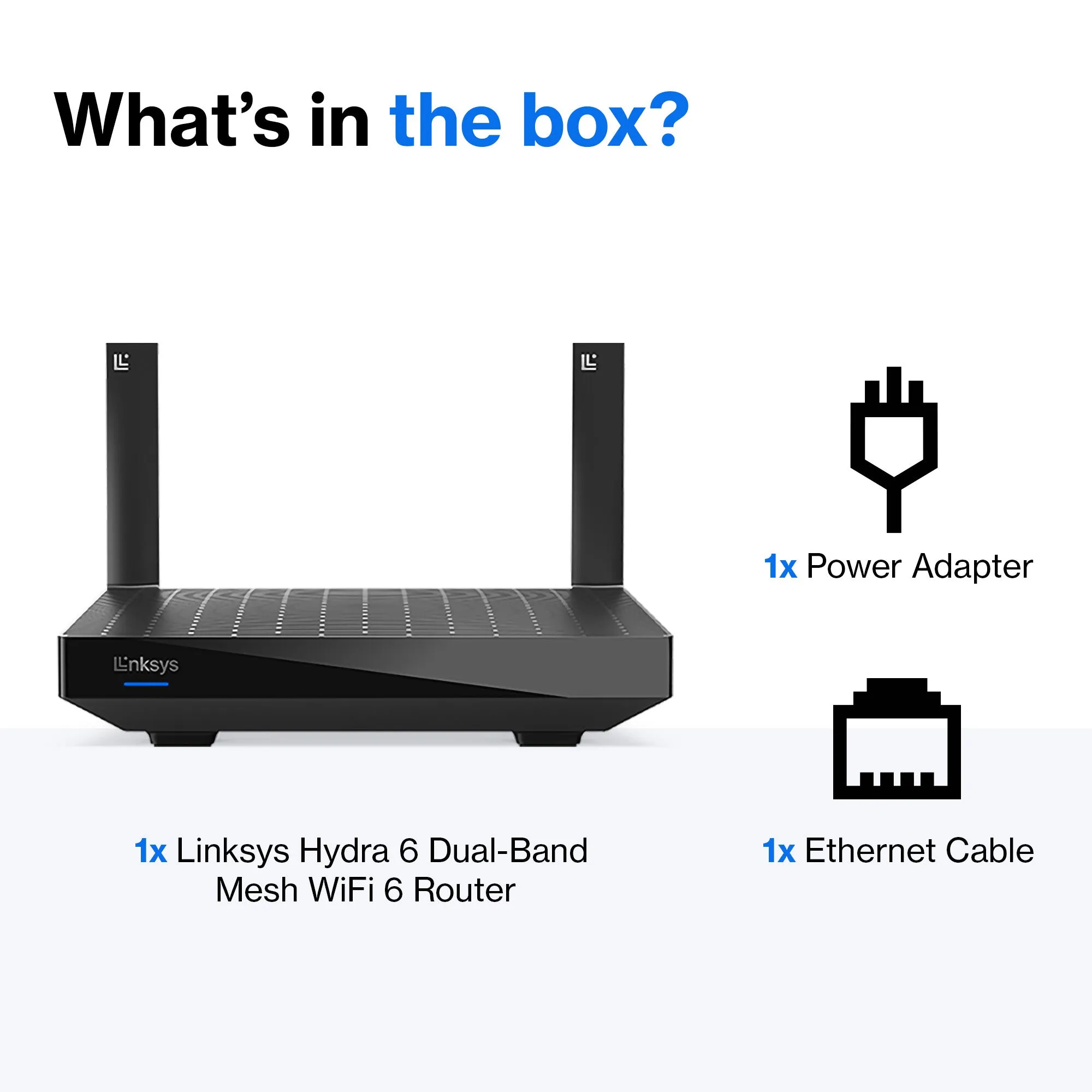 Linksys Hydra 6 DualBand WiFi 6 Mesh Router AX3000