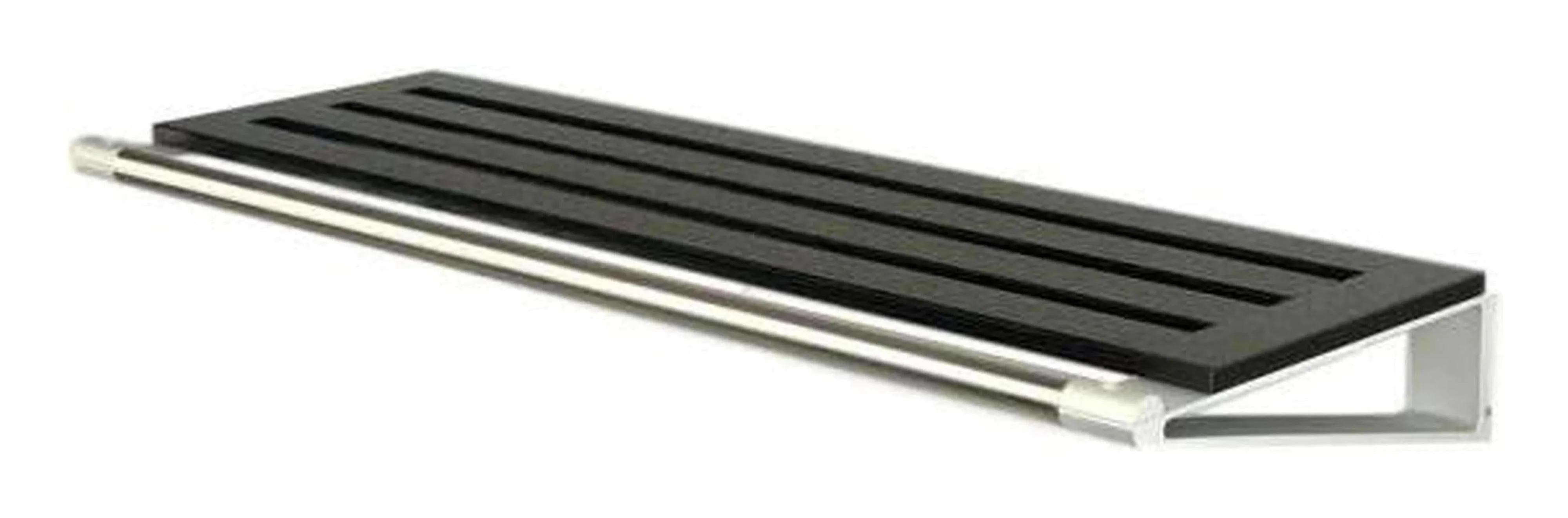 Loca Knax Hat Shelf 80 Cm, Oak Black Stained/Aluminium