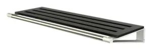 Loca Knax Hat Shelf 80 Cm, Oak Black Stained/Aluminium