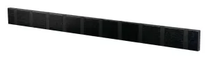 Loca Knax Horizontal Coat Rack 10 Hooks, Oak Black Stained/Black