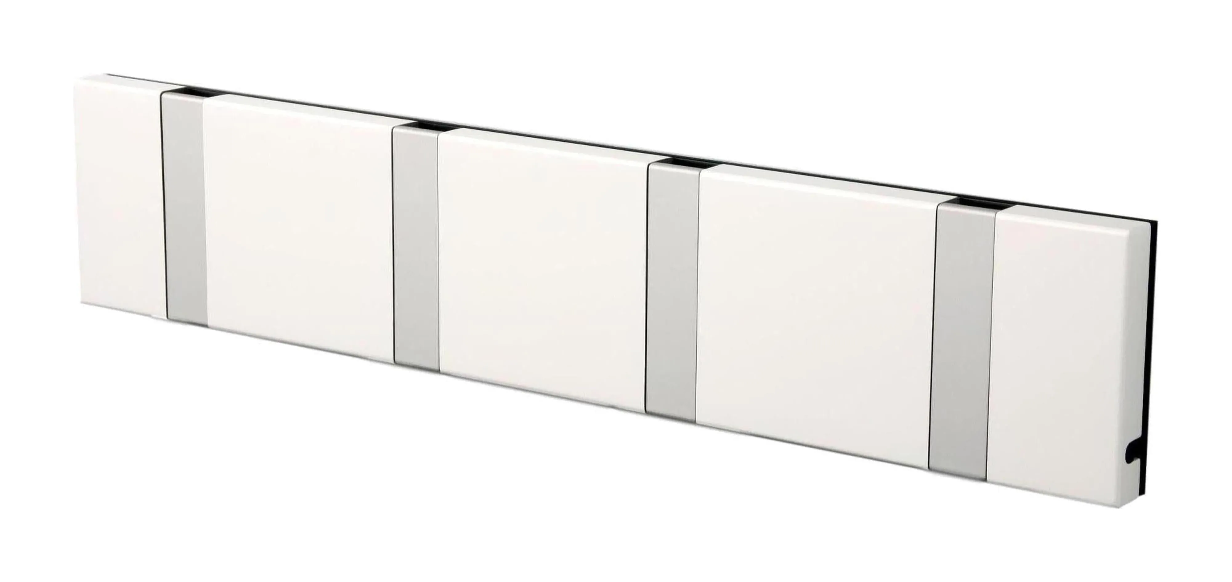 Loca Knax Horizontal Coat Rack 4 Hooks, White/Grey