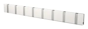 Loca Knax Horizontal Coat Rack 8 Hooks, White/Grey
