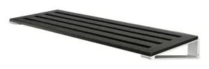 Loca Knax Shoe Rack 80 Cm, Oak Black Stained/Aluminium