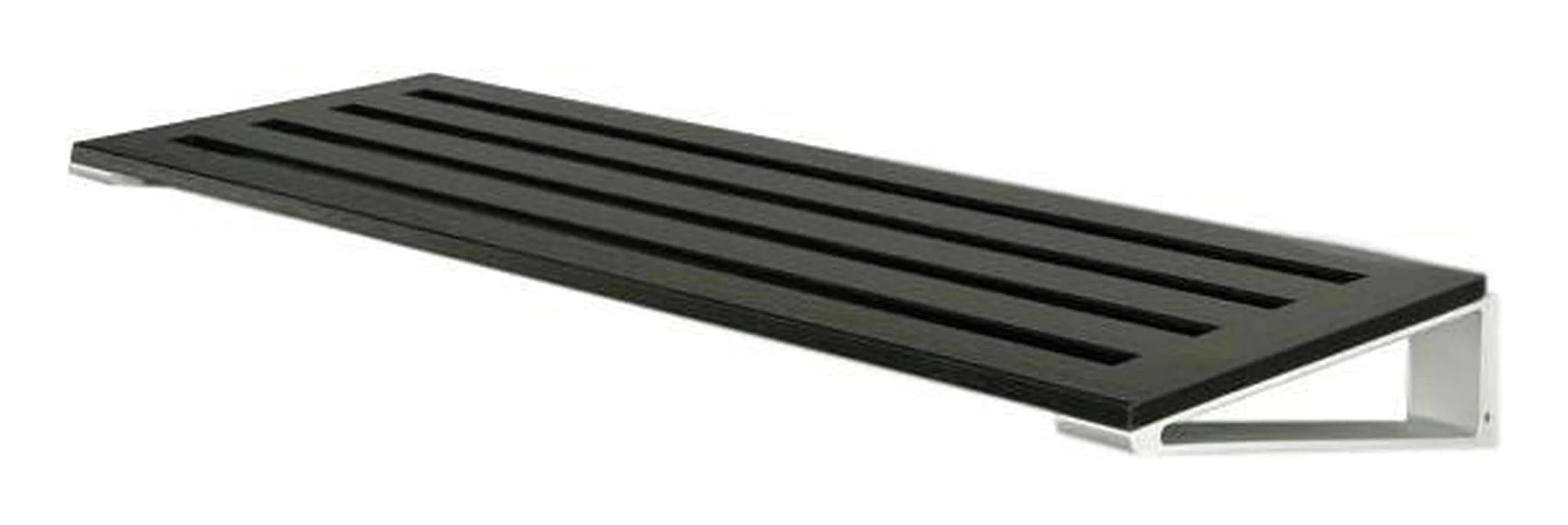 Loca Knax Shoe Rack 80 Cm, Oak Black Stained/Aluminium