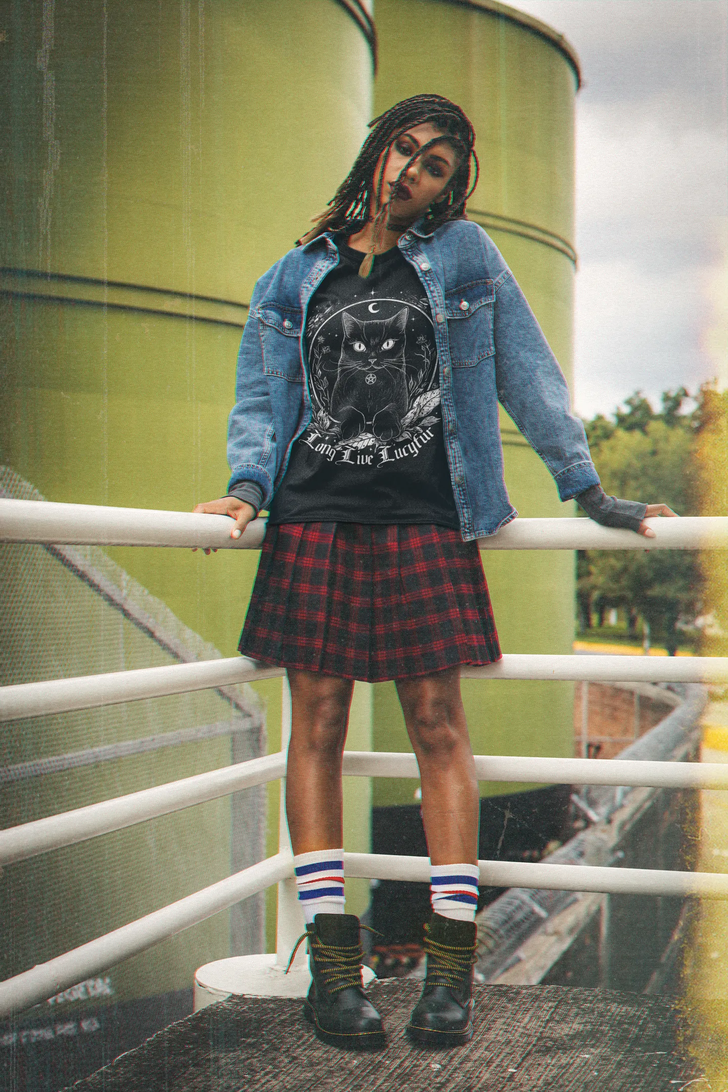 'Long Live Lucyfur' Black Unisex Cotton T-Shirt