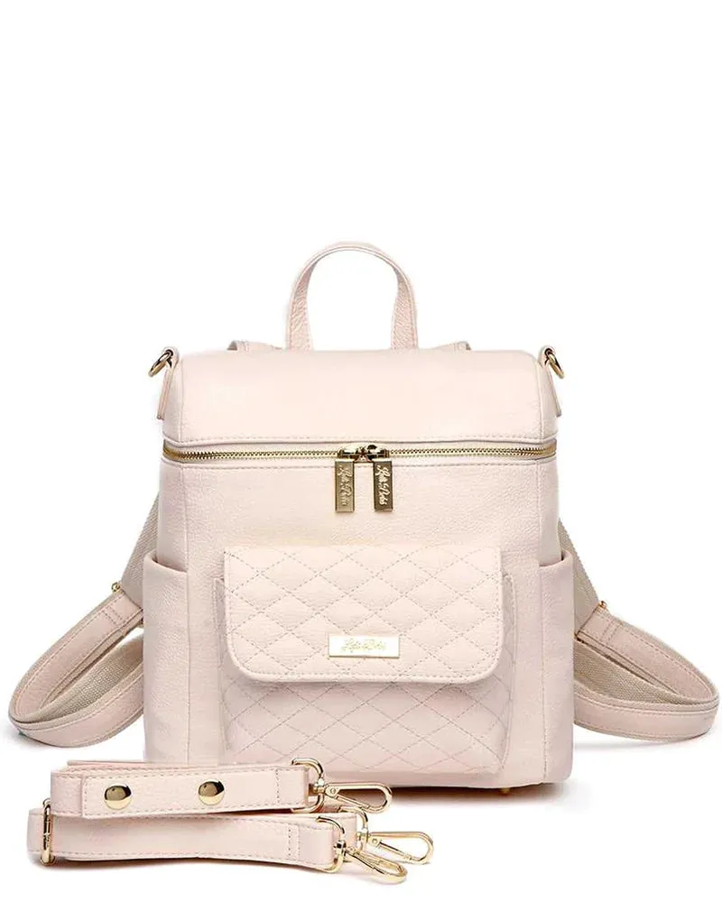 Luli Bebe Monaco Diaper Bag Petite, Pastel Pink