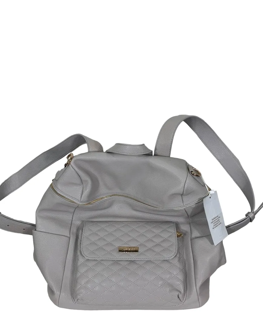 Luli Bebe Monaco Diaper Bag Petite, Stone Grey