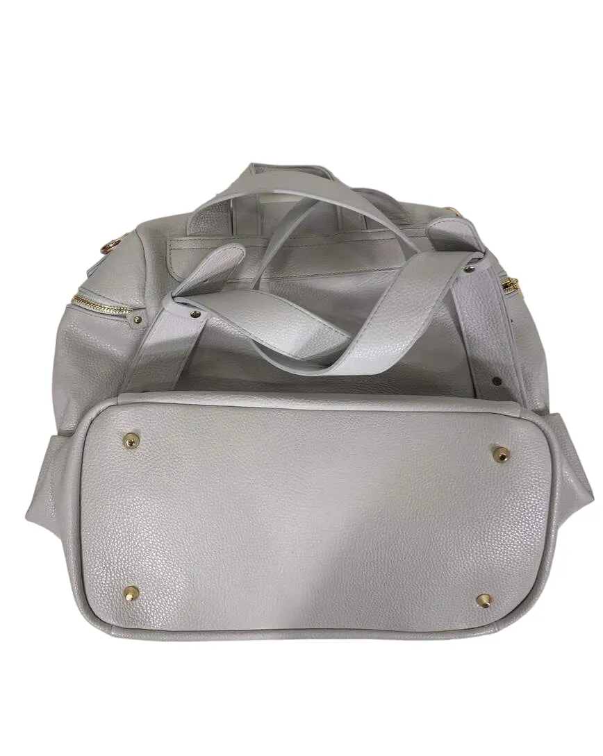 Luli Bebe Monaco Diaper Bag Petite, Stone Grey