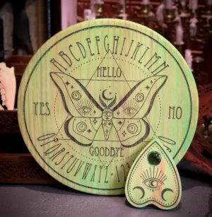 Luna Moth Spirit Board and Planchette Set