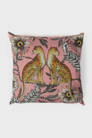 Magnolia Lovebird Leopards Cotton Pillow Cover