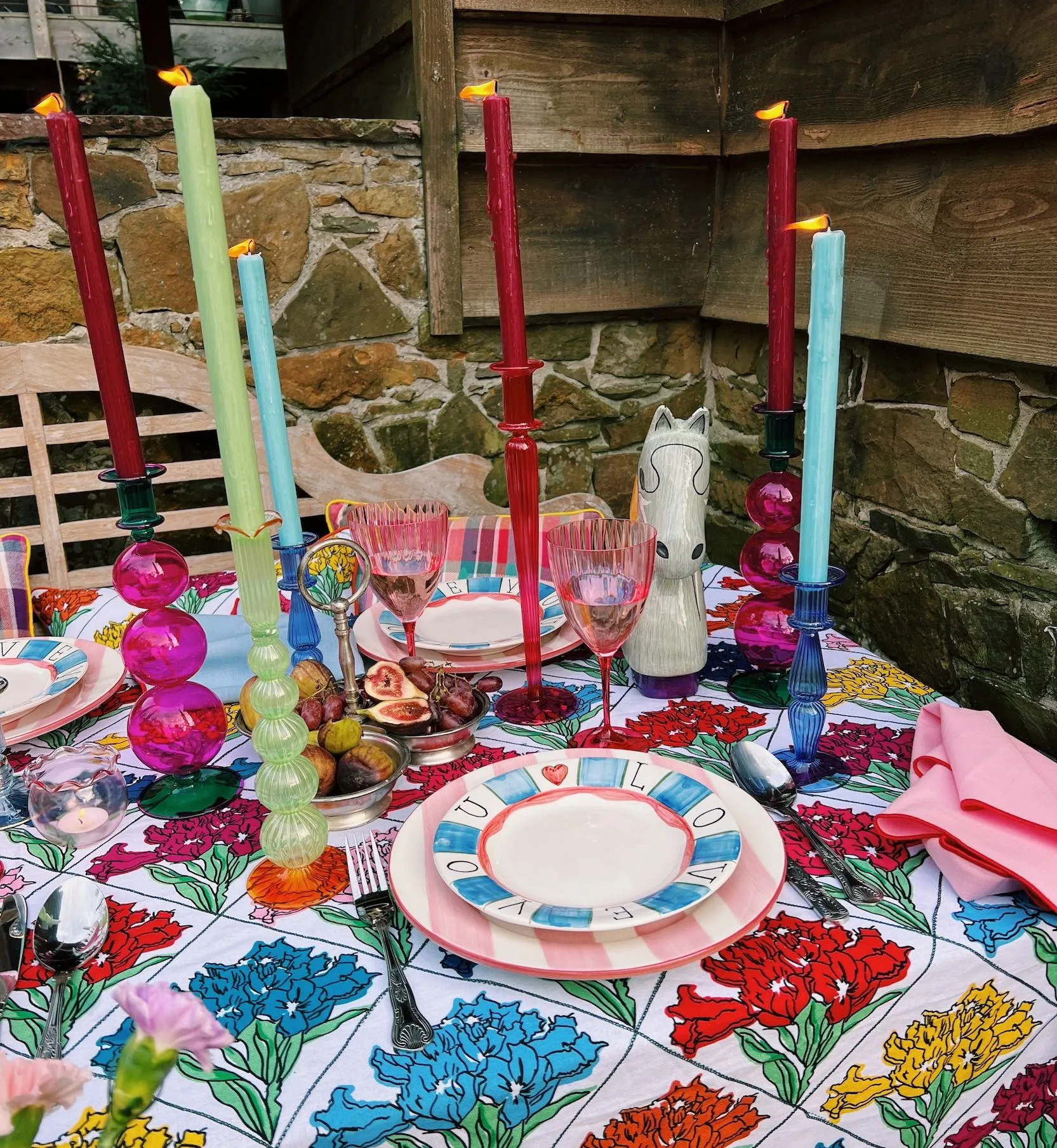 Mallow Bouquet Tablecloth