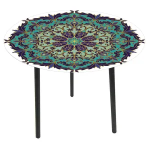 MANDALA GLASS TABLE