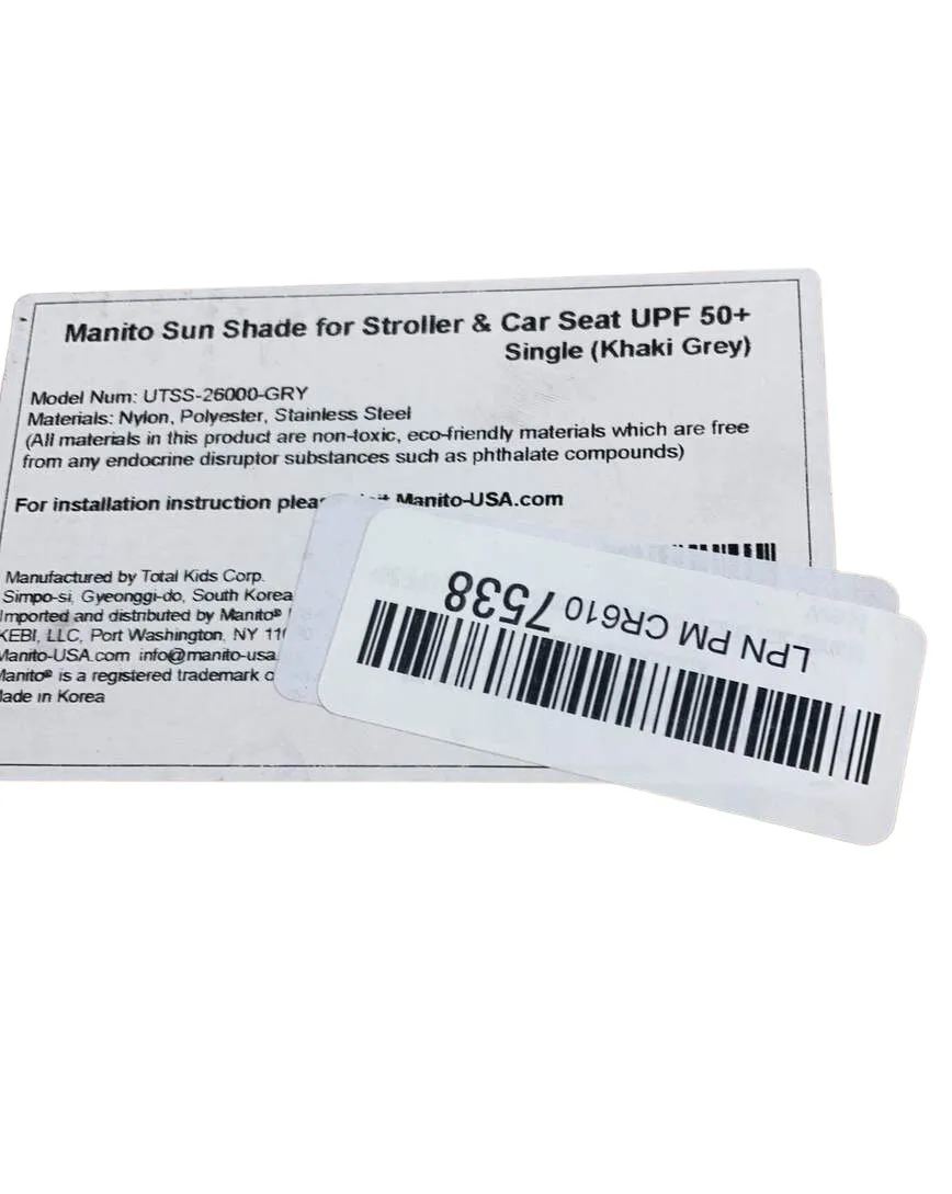 Manito Sun Shade For Strollers And Car Seats, Magenta