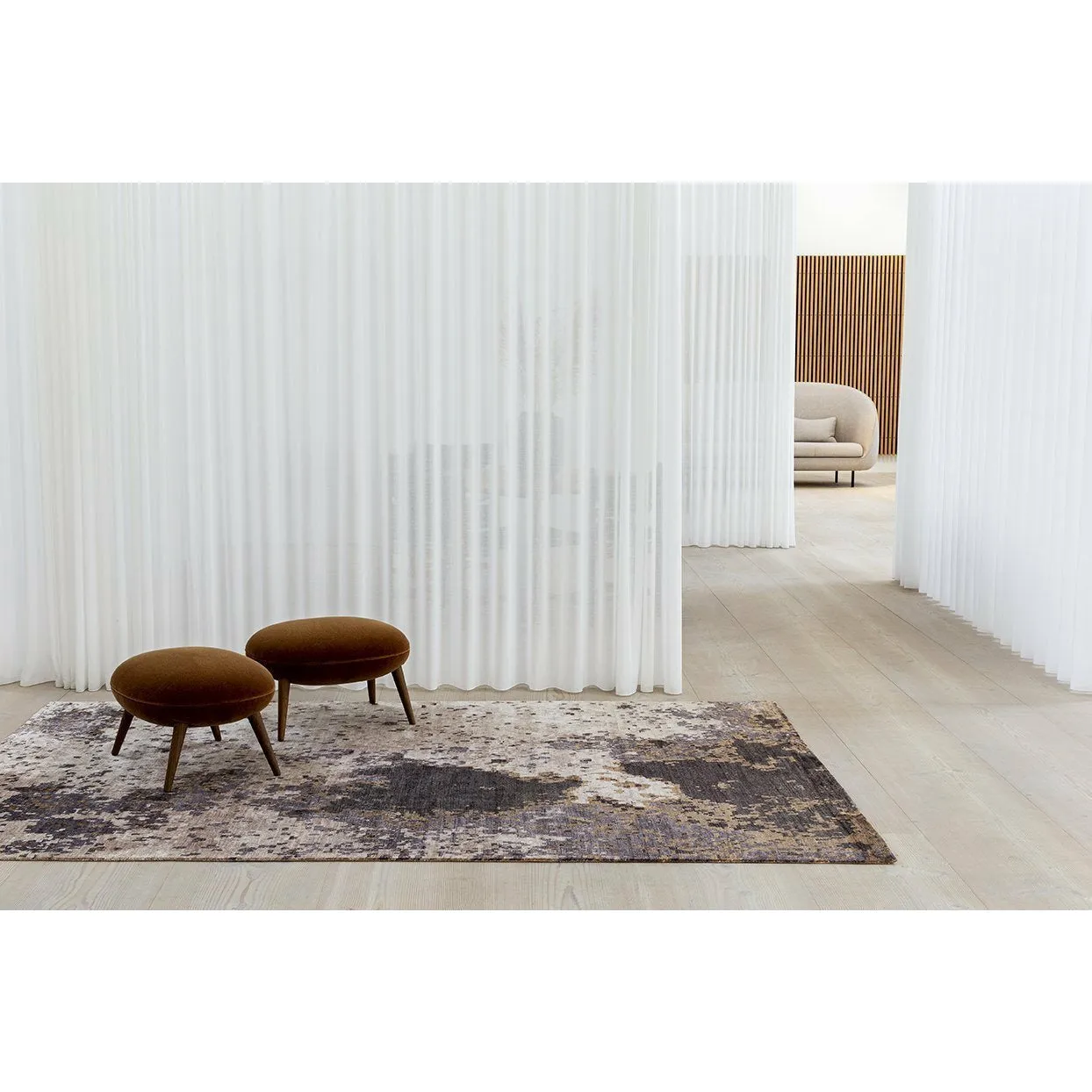 Massimo Moon Bamboo Rug Copper, 170x240 Cm