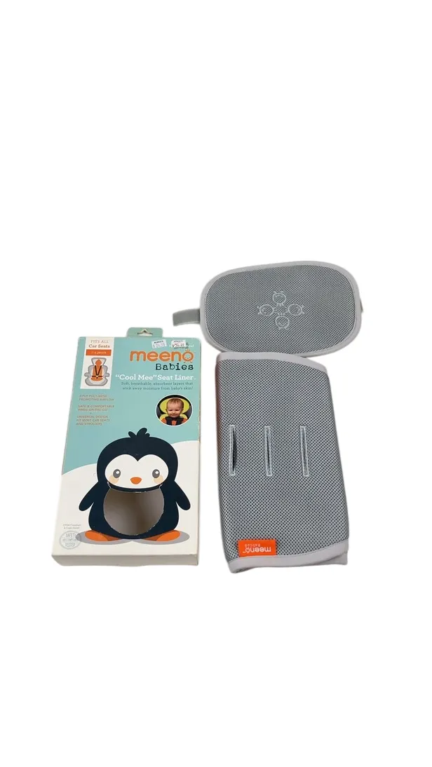 Meeno Babies Cool Mee Car Seat Liner, Silver