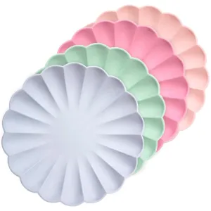 Meri Meri Simply Eco Multicolor Plates Large