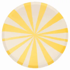 Meri Meri Stripe Yellow Plates