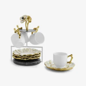 Michael Aram | Anemone Demitasse Set & Stand
