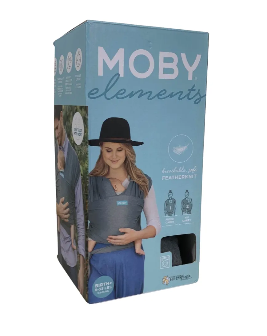Moby Elements Baby Wrap Carrier, Asphalt