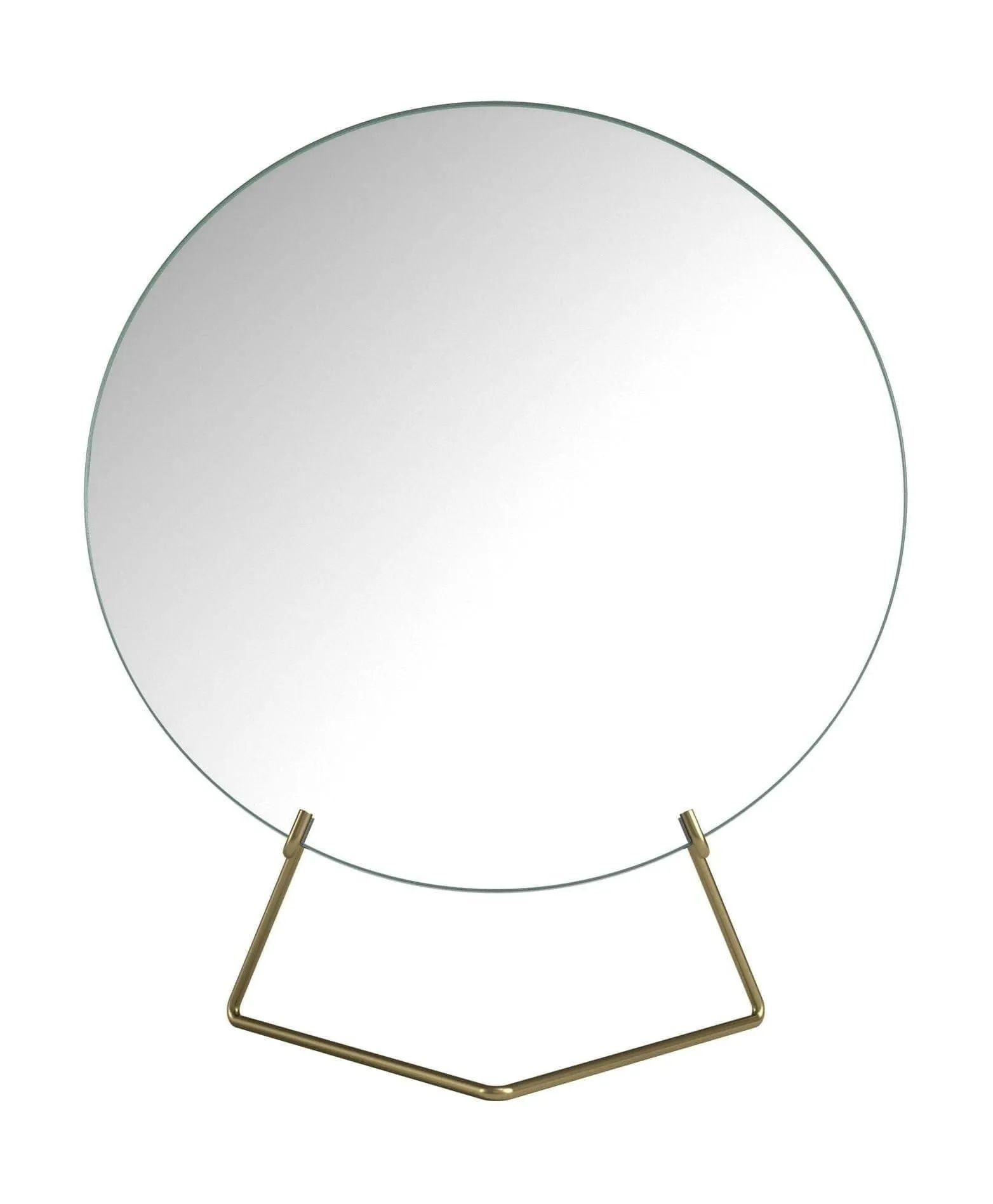 Moebe Standing Mirror ø30 Cm, Brass