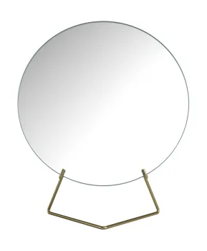 Moebe Standing Mirror ø30 Cm, Brass