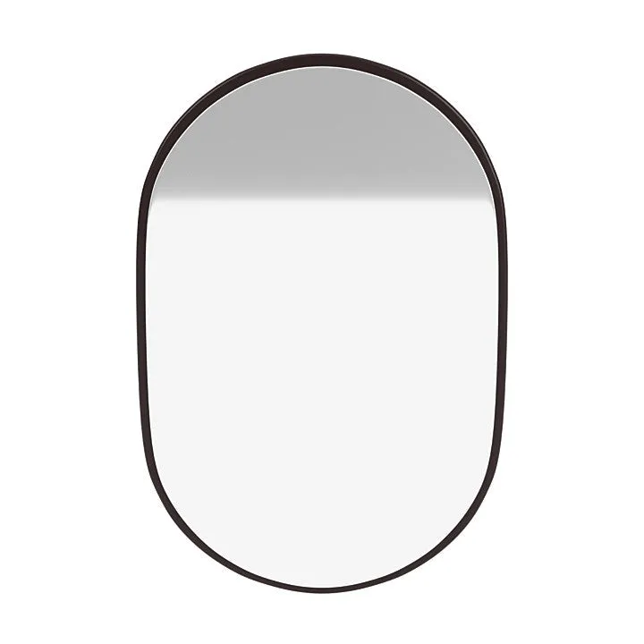 Montana Look Oval Mirror, Balsamic Brown