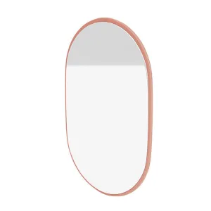 Montana Look Oval Mirror, Rhubarb Red