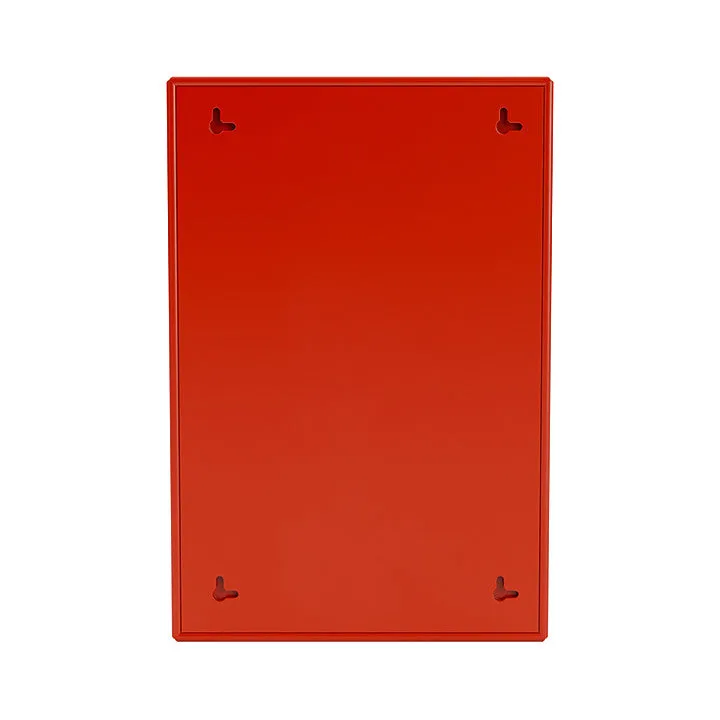 Montana Shelfie Mirror With Shelf Frame, Rosehip Red