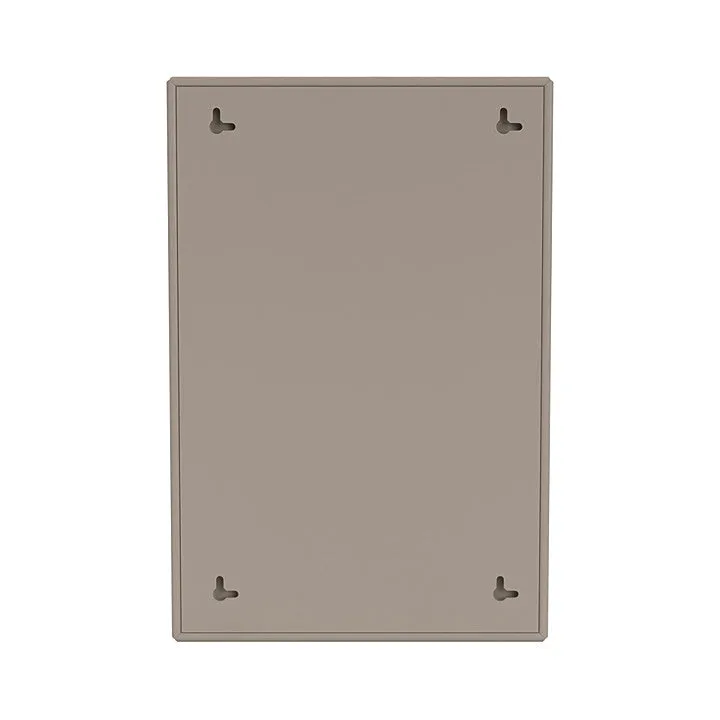 Montana Shelfie Mirror With Shelf Frame, Truffle Grey