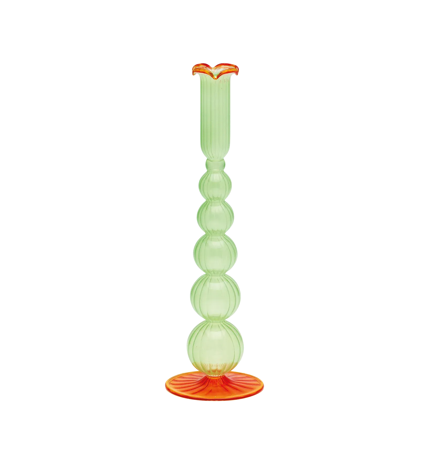 Moss and Marigold Piped Candle Holder