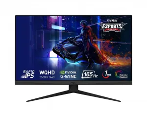 MSI Optix G273QF 27" Quad HD Gaming Monitor - 165Hz, 1ms, IPS, NVIDIA G-Sync Compatible, Black