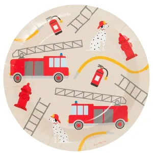 My Little Day Firefighter Plates 8 pcs