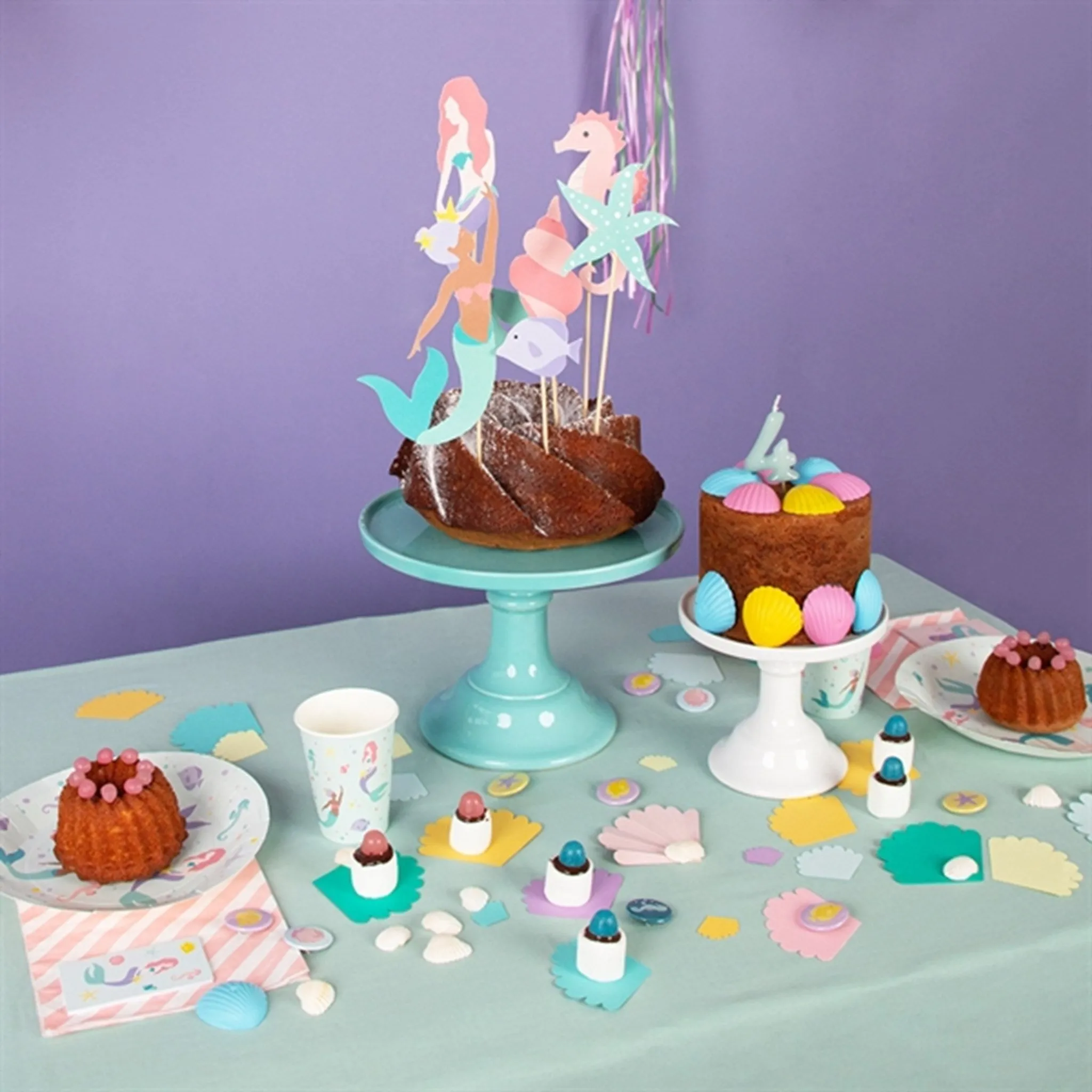 My Little Day Mermaid Plates 8 pcs