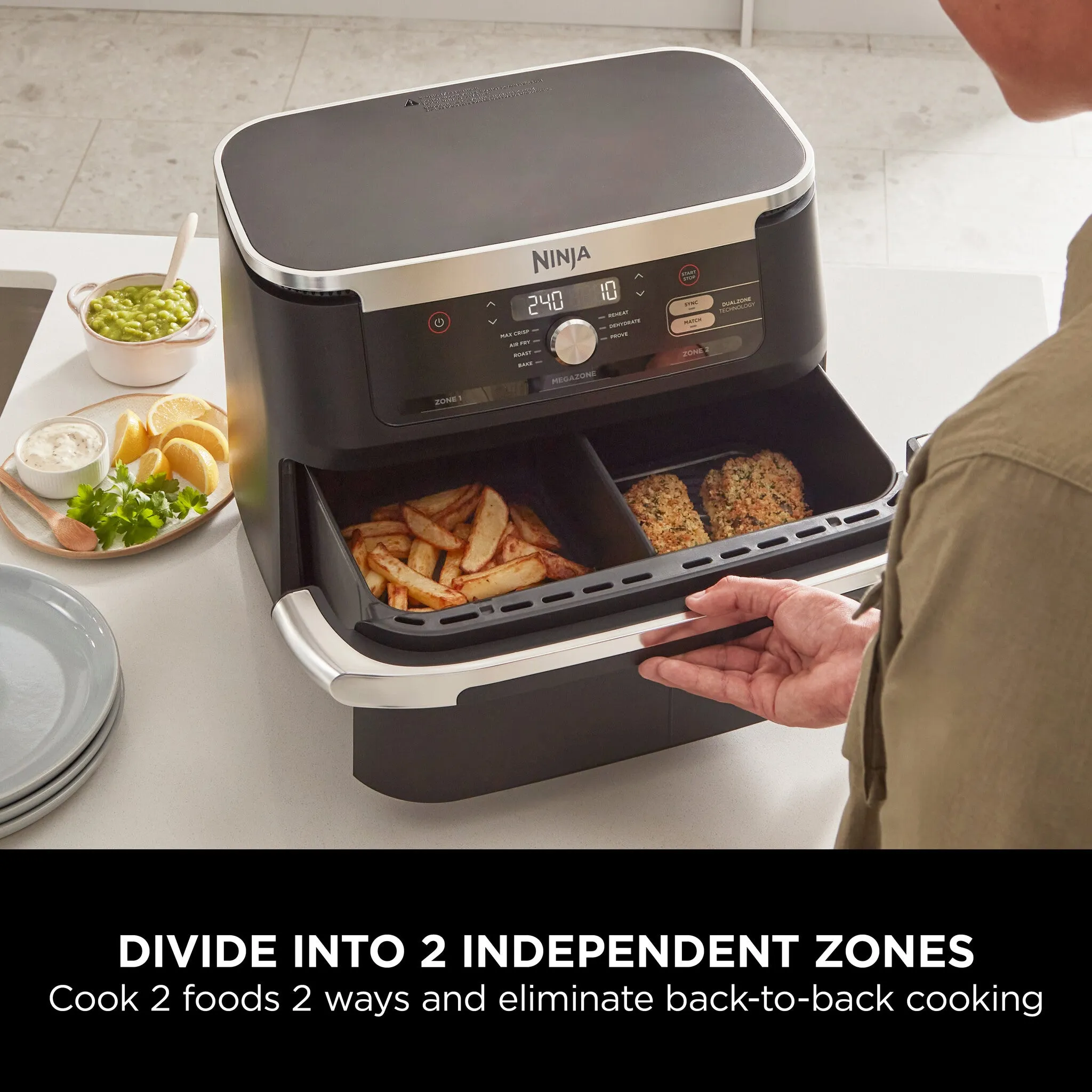 Ninja Foodi FlexDrawer Air Fryer 10.4L AF500UK
