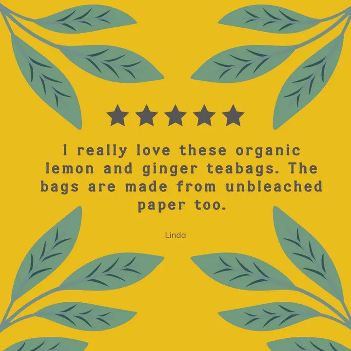Organic Lemon & Ginger Tea Bags