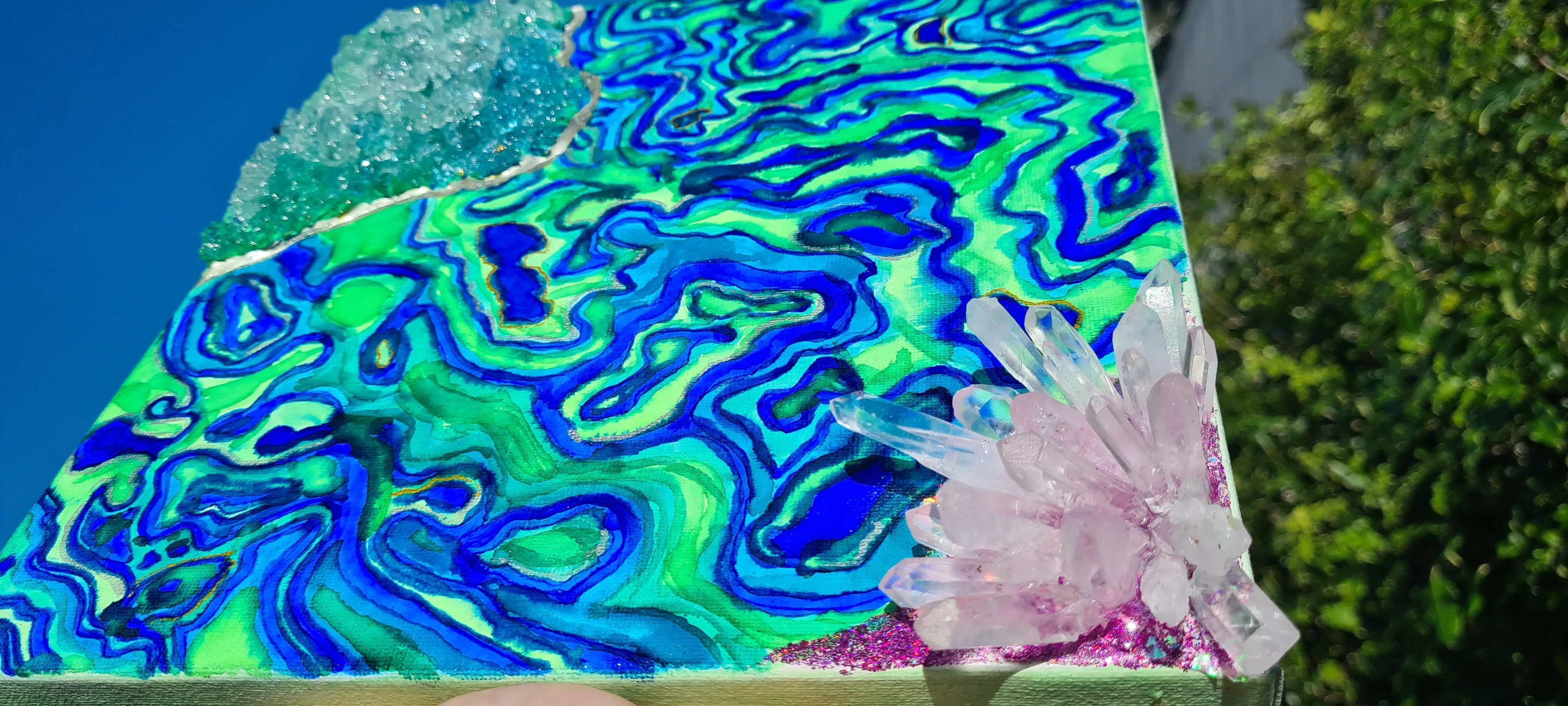 PAUA CRYSTAL PAINTING