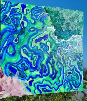 PAUA CRYSTAL PAINTING