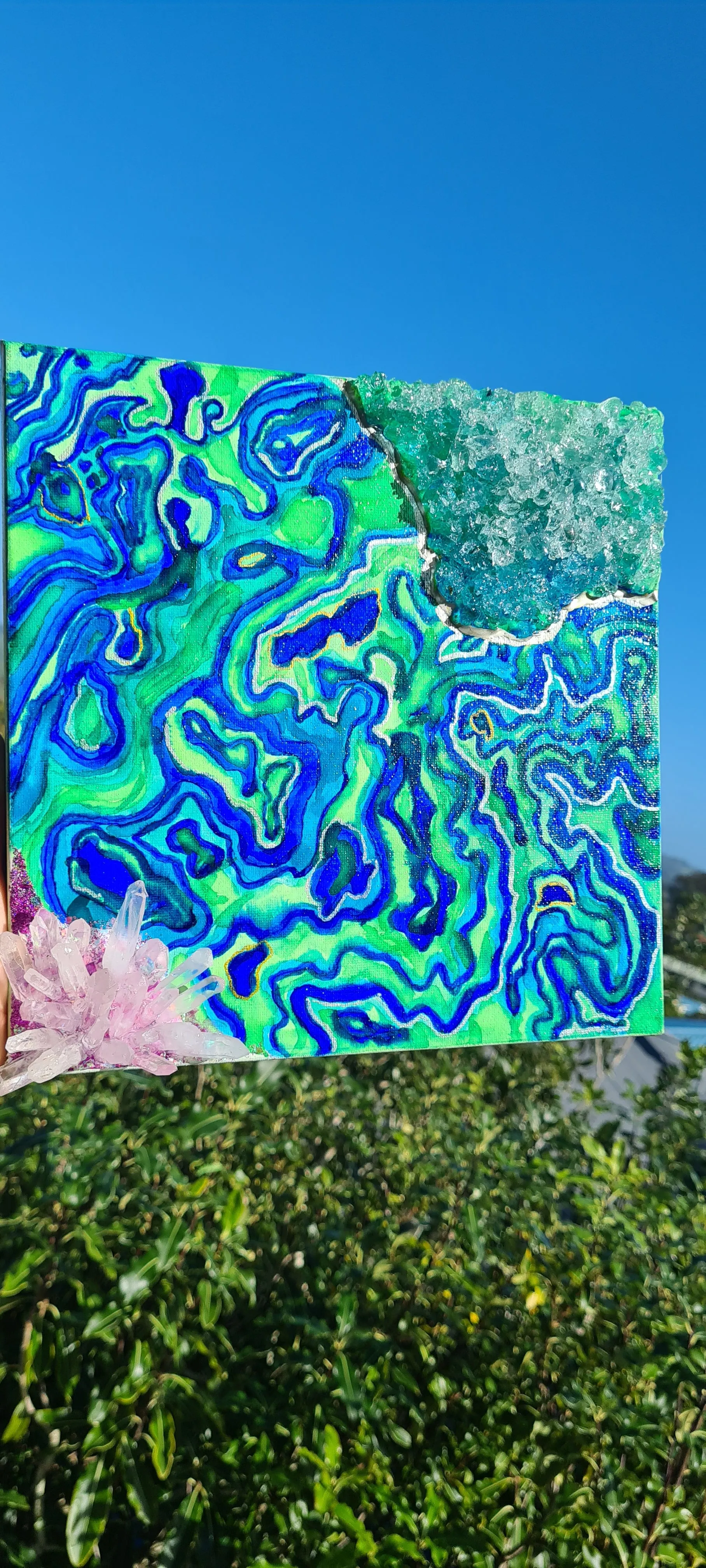 PAUA CRYSTAL PAINTING
