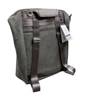 Petunia Pickle Bottom Cinch Backpack, Pewter Leatherette