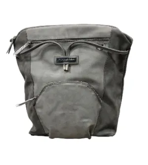 Petunia Pickle Bottom Cinch Backpack, Pewter Leatherette