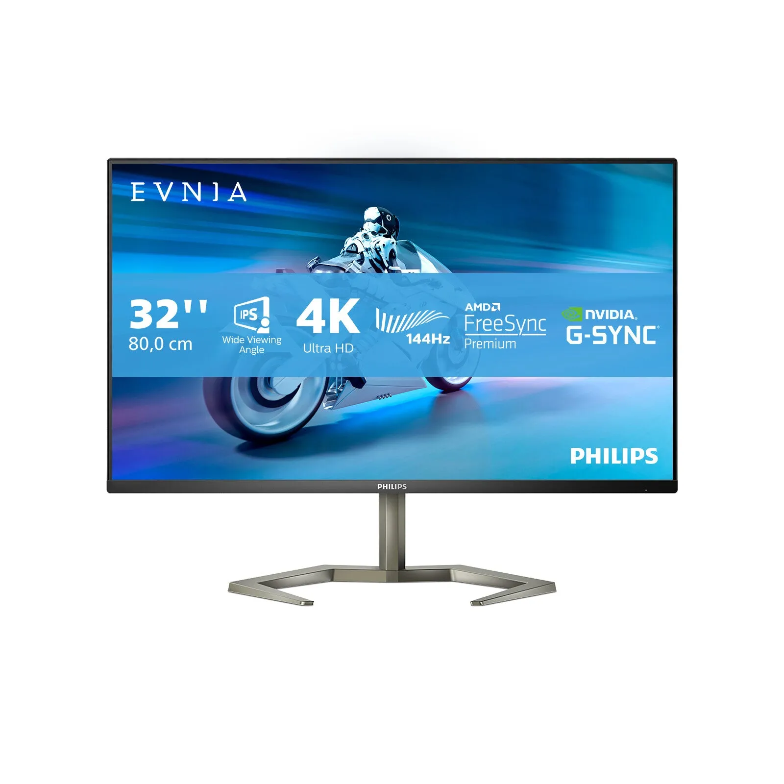 Philips Momentum 32M1N5800A/00 31.5" 4K Ultra HD Gaming Monitor - 144Hz, 1ms, IPS, NVIDIA G-Sync, AMD FreeSync, Height Adjustable, Speakers, Black