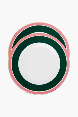 Rainbow Verde Dinner Plates Set of 2
