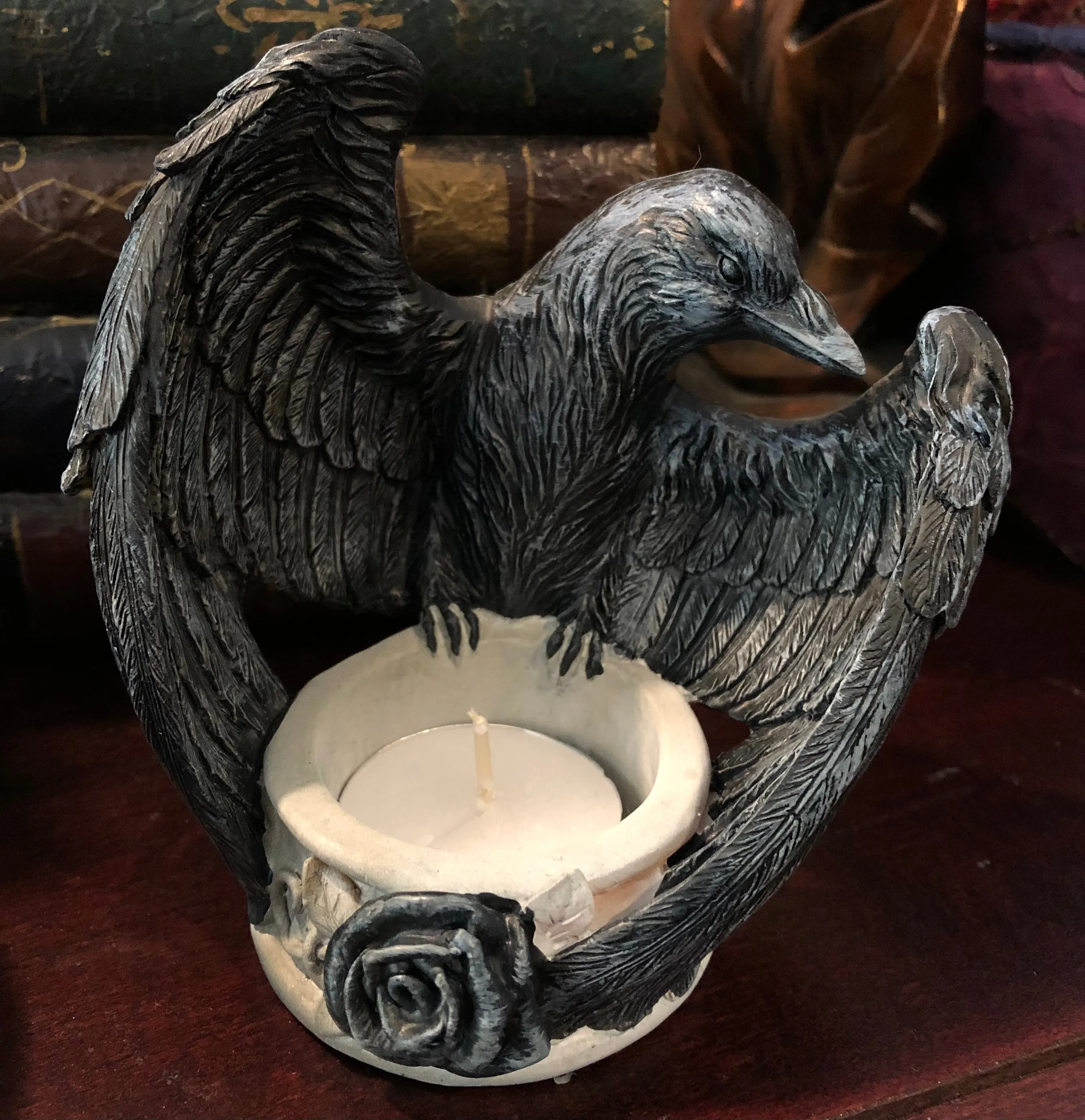Raven Tealight Candleholder